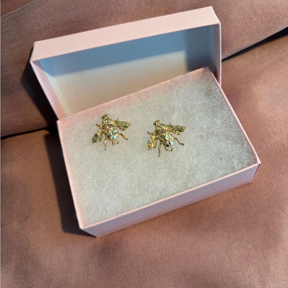 14kt Gold Bee Pin -Set of Two